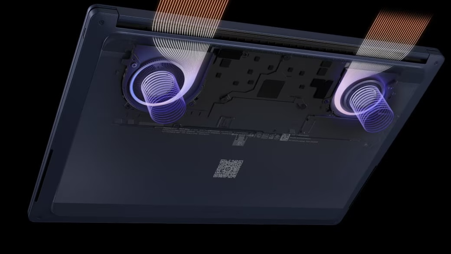 HP Googlebook 14 shown as a slim OLED laptop for Android phone integration