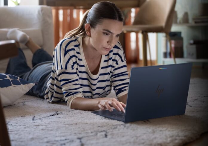 HP Googlebook 14 laptop shown open with its display visible