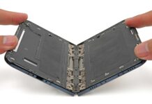iFixit’s iPhone Duo Teardown Points to a Possible Foldable Display Stress Point iPhone Duo teardown image showing the foldable phone’s internal construction