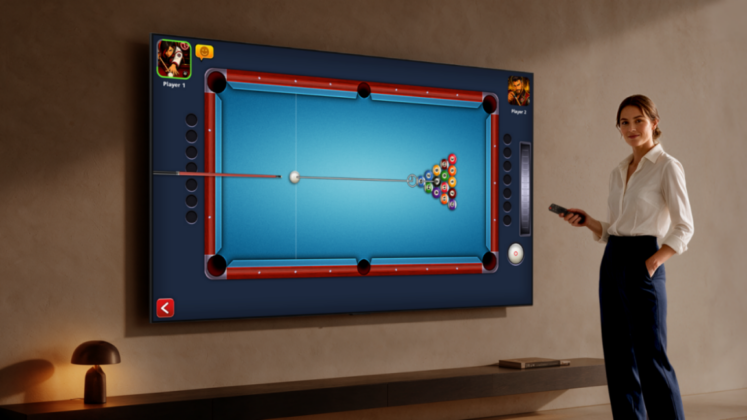 LG promotional image for 8 Ball Pool on webOS
