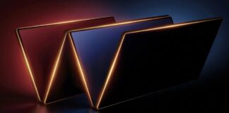 Samsung teaser image for an upcoming gold-trim book-style foldable launching in China.