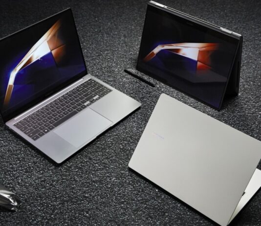 Samsung Laptop Leak Pairs Android 17 With Snapdragon X Elite, but Its Software Identity Is Unclear Samsung laptop shown in a promotional-style image