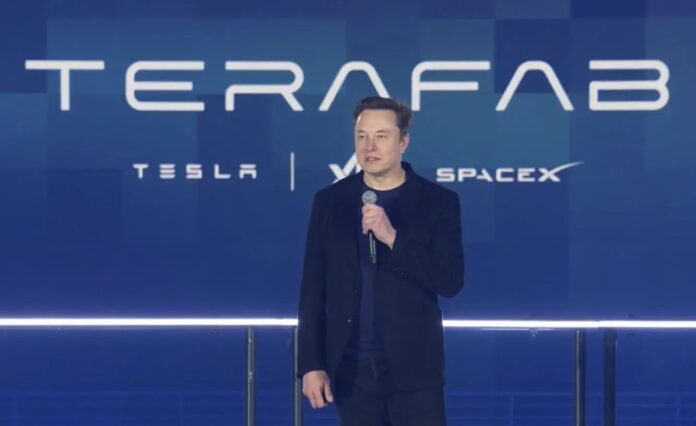 Illustration accompanying reports of a possible Tesla and SpaceX merger